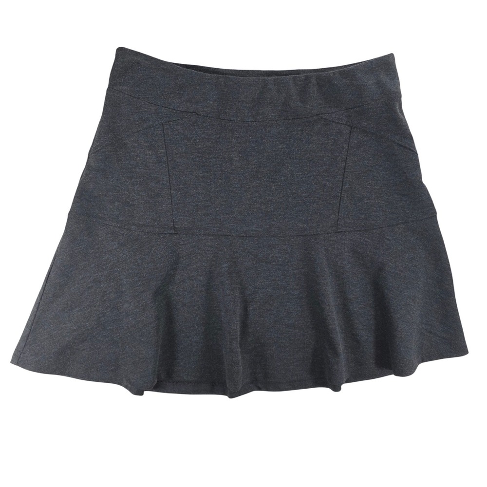 prAna Women Medium‎ Charcoal Gray Gianna Skirt Flared Mini Athleisure W3GIAN316